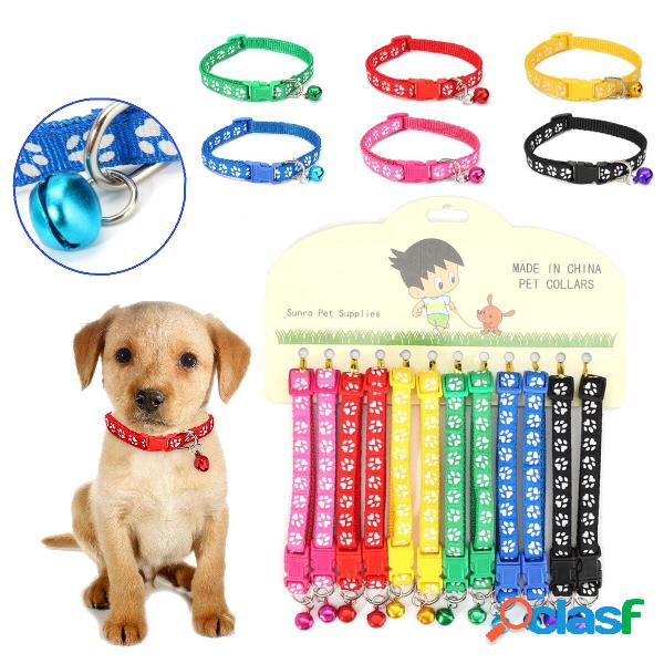 12PCS / Lot Collari per cani multicolori Pet Cat Nylon