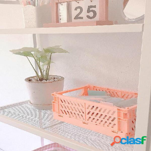 1Pc Mini Cancelleria per desktop in plastica pieghevole fai