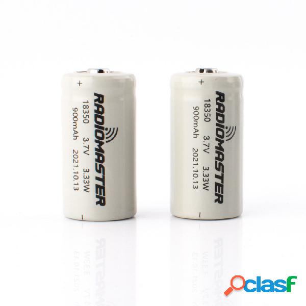 2 pezzi RadioMaster 3.7V 900mah 18350 Litio ricaricabile