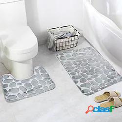 2 pz/set bagno tappetino da bagno set antiscivolo di ghiaia