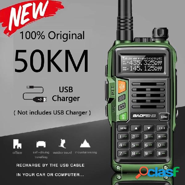 2022 BAOFENG UV-S9 Plus Walkie Talkie Verde Giallo Tri-Band