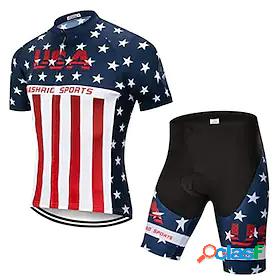 21Grams American / USA USA National Flag Short Sleeve Mens