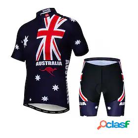 21Grams Australia National Flag Short Sleeve Mens Cycling