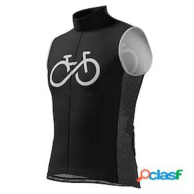 21Grams Mens Cycling Jersey Sleeveless White Black Funny