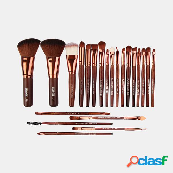 22 Pz Trucco Spazzole Set Eye Shadow Foundation Blush