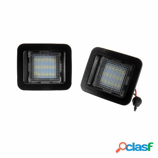 2PCS LED Licenza Piatto Luci Paraurti posteriore lampada