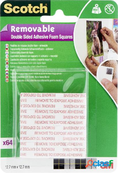 3M 108-EURO Pad adesivo Scotch® Grigio (L x L) 12.7 mm x