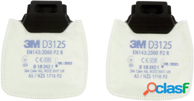 3M Filtro antiparticolato Secure Click P2 R D3125 2 pz.