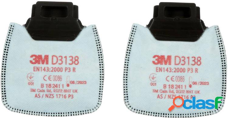 3M Filtro antiparticolato Secure Click P3 R con carbone