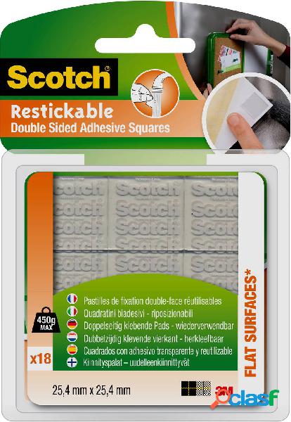 3M RUS1825 Pad adesivo Scotch® Trasparente (L x L) 24 mm x