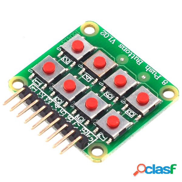 3pcs Micro Switch 2x4 Matrix Keyboard Tastiera a 8 bit