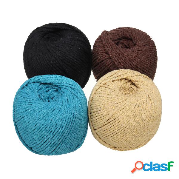 4 colori 4mm corda di corda intrecciata in cotone naturale