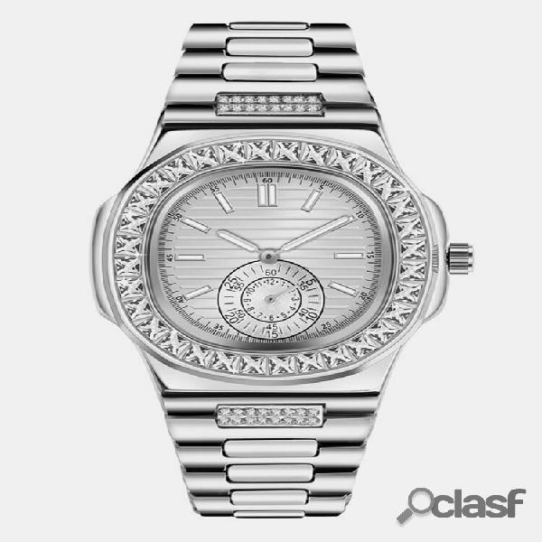 4 colori lega unisex affari Watch decorato puntatore quarzo