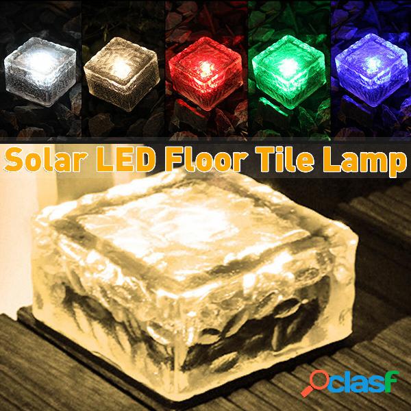 4LED solare Mattone di ghiaccio chiaro sottoterra Giardino