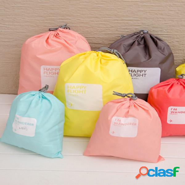 4pz Organizer a Borsa con Coulisse in Nailon Impermeabile da