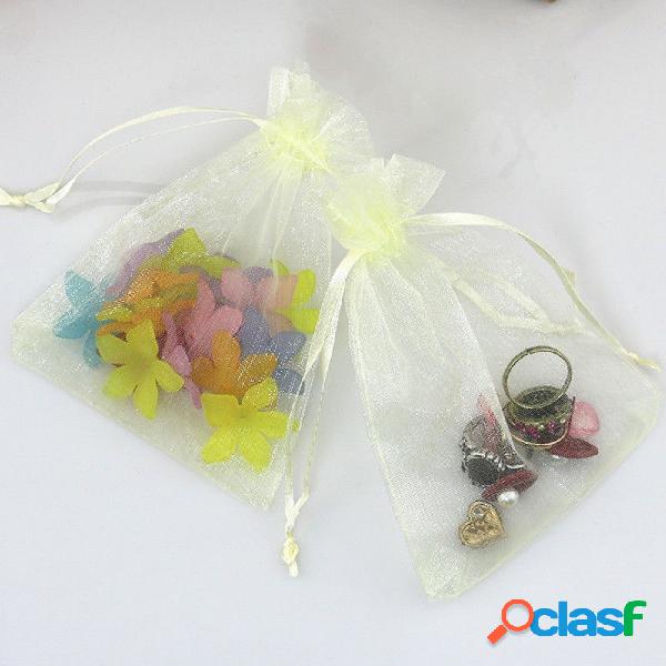 50 VELI SACCHETTI ORGANZA TULLE PER CONFETTI REGALO