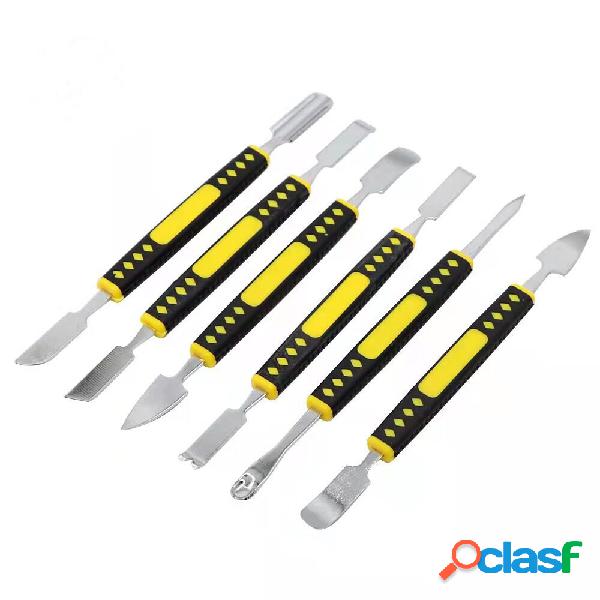 6 pezzi di piedi di porco in metallo Set Small Metal Spudger