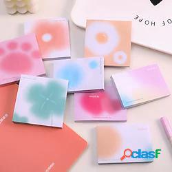 8 pz note adesive 3.32.3 pollici carta colorata carino