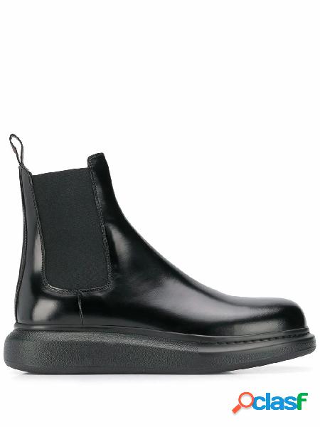 ALEXANDER MCQUEEN STIVALETTI UOMO 586198WHX521000 PELLE NERO