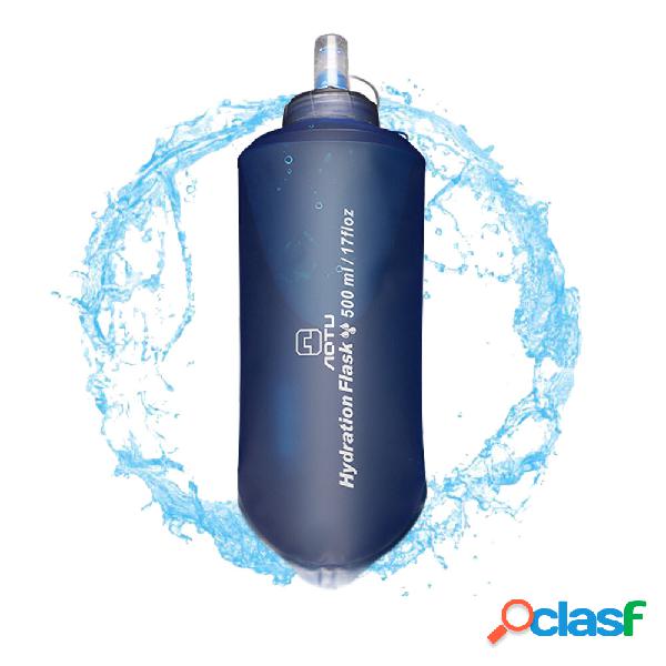 AOTU 500ML Borraccia pieghevole BPA gratuita a tenuta stagna