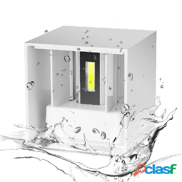 APPLIQUE LED CUBO BIANCO LAMPADA DA PARETE 5W 750LMN LUCE