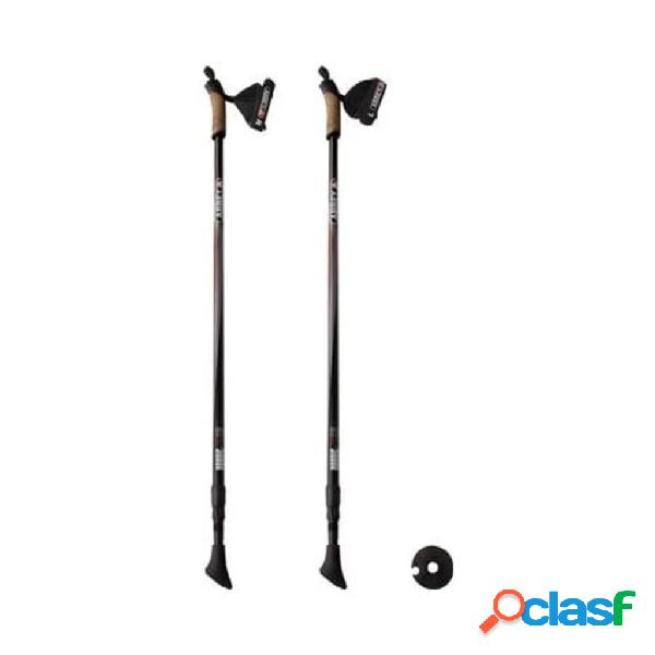 Abbey Bastoni Telescopici da Trekking 2 pz Alluminio Nero