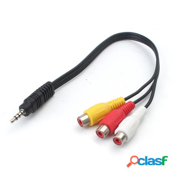 Adattatore con Cavo di Presa 3.5mm Mini AV Maschio a Femmina