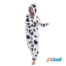 Adults Camouflage Kigurumi Pajamas Nightwear Milk Cow Animal