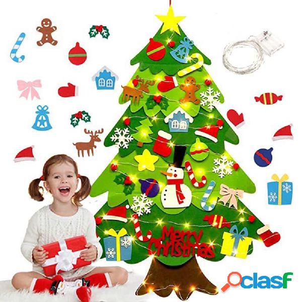 Albero di Natale in feltro fai-da-te Decorazioni puzzle