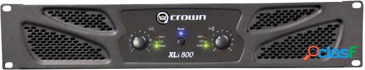 Amplificatore PA Crown XLI 800 Potenza RMS per canale a 4