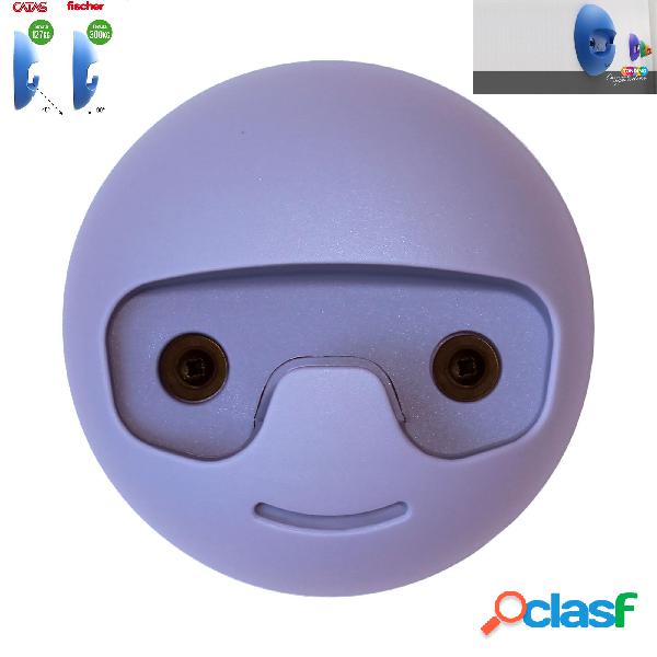 Appendino da parete Ø 12 cm tondino carico massimo 127 kg