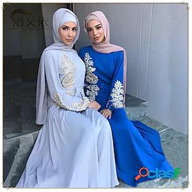 Arabian Muslim Adults' Abaya Women's Dress Kaftan Dress For