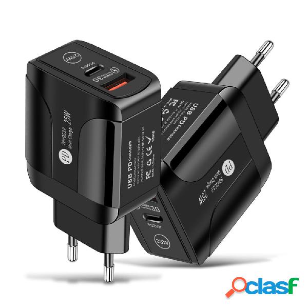 Bakeey Caricatore USB PD a 2 porte da 25 W PD3.0 QC3.0 FCP