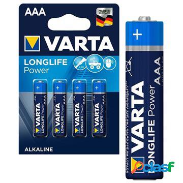 Batteria AAA Varta Longlife Power 4903110414 - 1.5V - 1x4