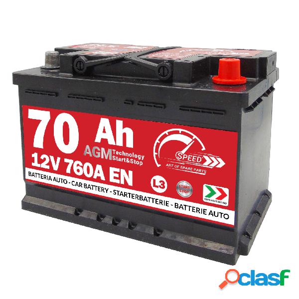 Batteria AGM Speed 70Ah 760A Start&stop