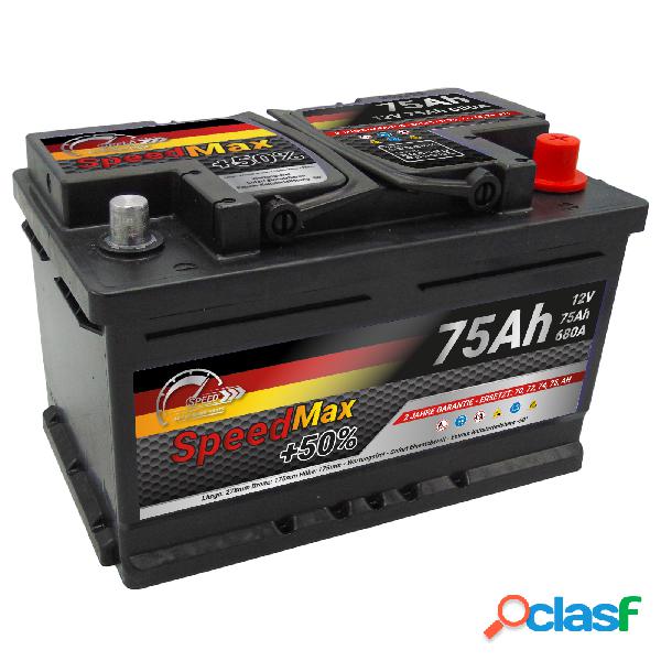 Batteria auto SPEED MAX 75Ah 680A 12V L3B