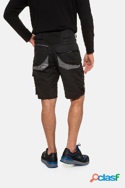Bermuda cargo da lavoro, fino alla tg. 70, Uomo, Nero,