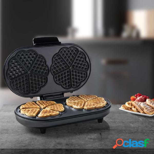 Bestron Piastra per Waffle Forma di Cuore ADWM730CO 1200 W