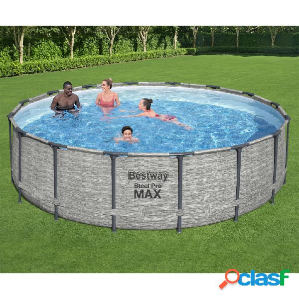 Bestway Piscina Power Steel Rotonda 488x122 cm