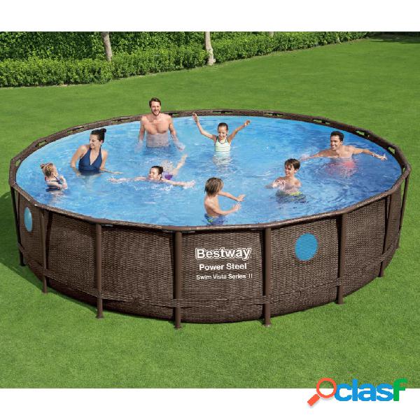 Bestway Set Piscina Power Steel 549x122 cm