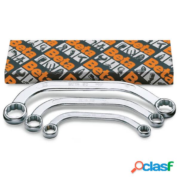 Beta Tools Set Chiavi ad Anello a Mezzaluna 3 pz 83/S3