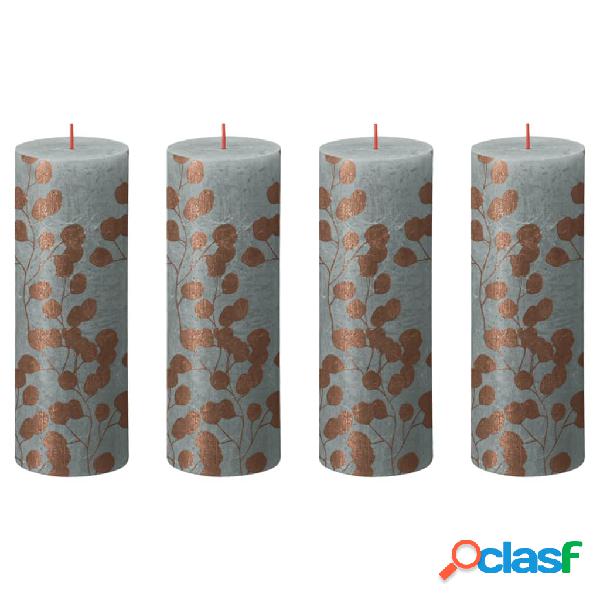 Bolsius Candele Rustiche a Colonna Silhouette 4 pz 90x68 mm
