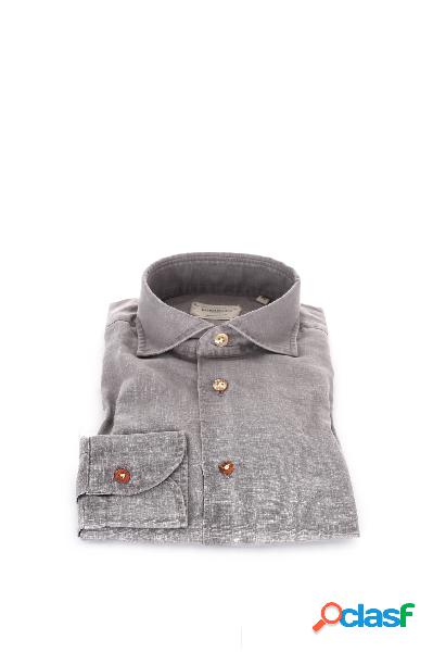 Borriello Camicie Casual Uomo Grigio