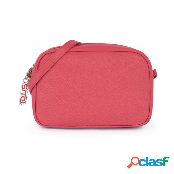 Borsa a tracolla sira fucsia in pelle piccola Tous Donna