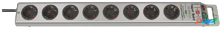 Brennenstuhl 1153340318 Multipresa Argento Schuko 1 pz.