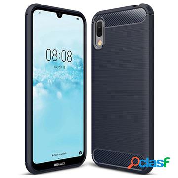 Brushed TPU Huawei Y6 Pro (2019) Cover - Dark Blue