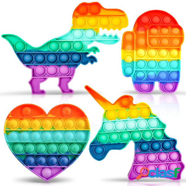 Bubble Fidget Decompressione Giocattolo Sensoriale Silicone