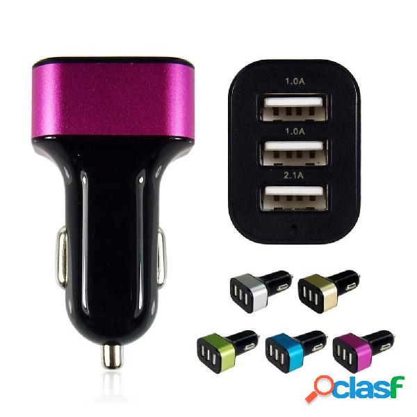 CARICATORE DA AUTO ACCENDISIGARI CON 3 USB CAR CHARGER 4.1 A