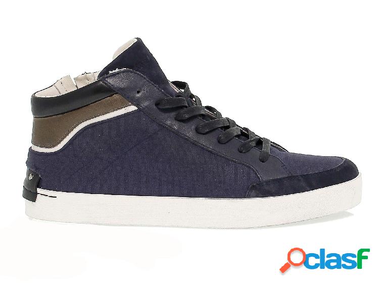 CRIME LONDON SNEAKERS UOMO CRIME11324 TESSUTO BLU