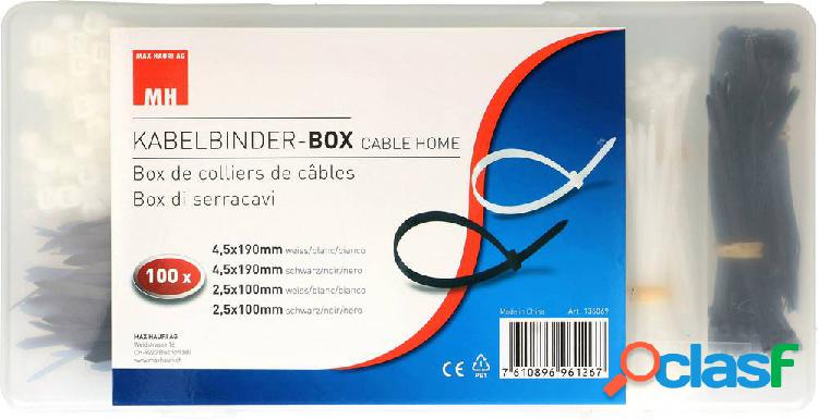 Cablehome 136069 Assortimento di fascette per cavi 190 mm,